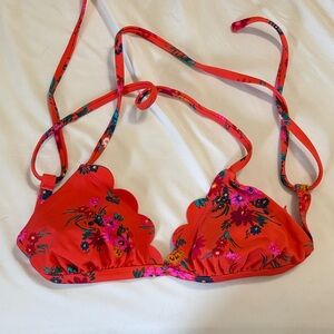 Xhilaration Bright Orange Bikini Top